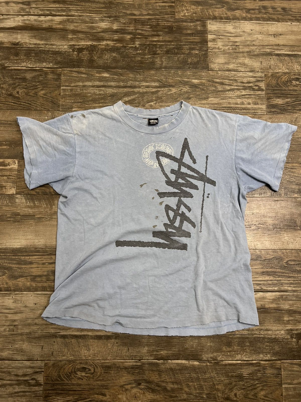 Vintage rare vintage stussy OG baby Blue | Grailed