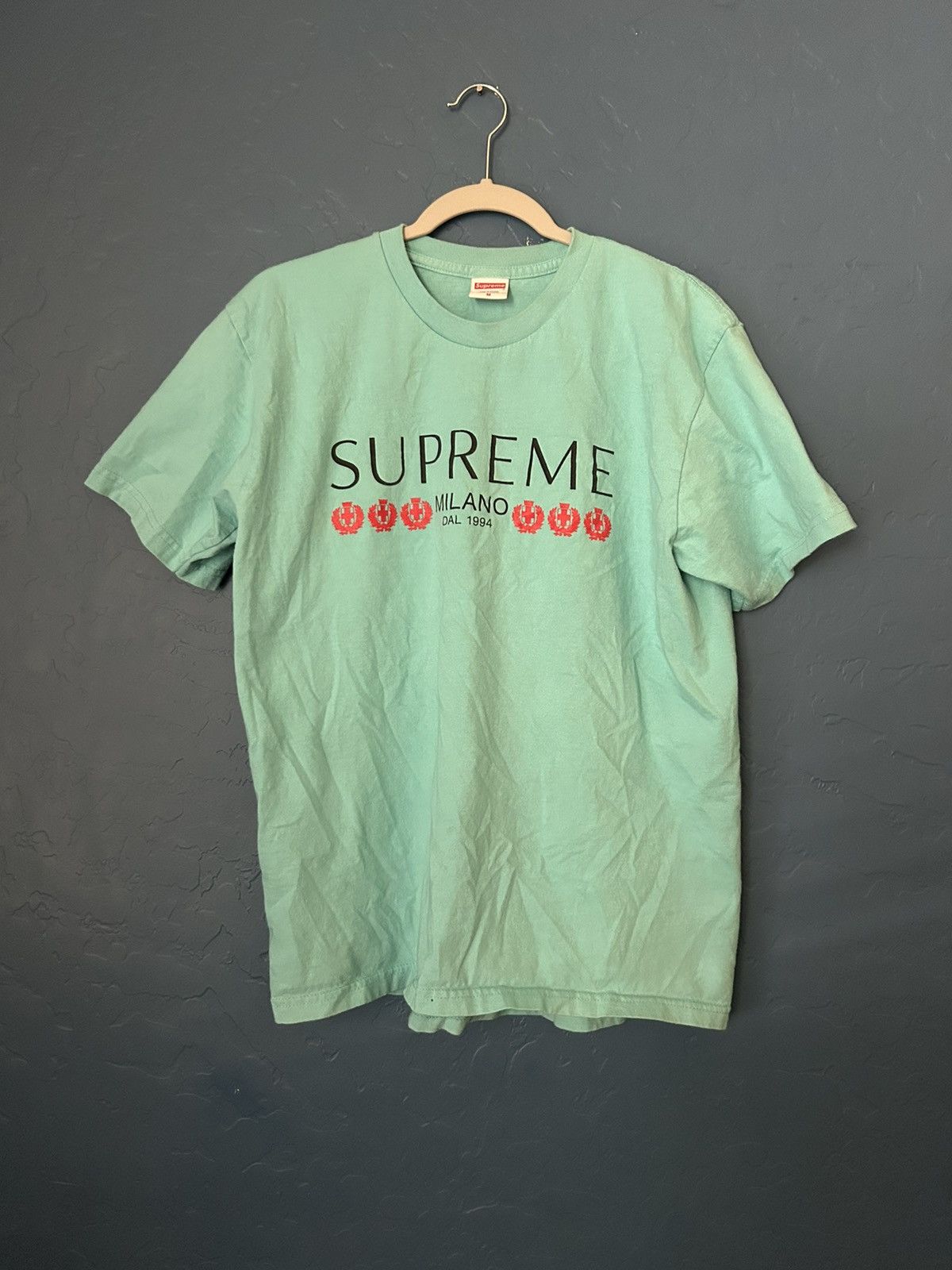 image of Supreme Milano Tee in Blue, Men's (Size Medium)