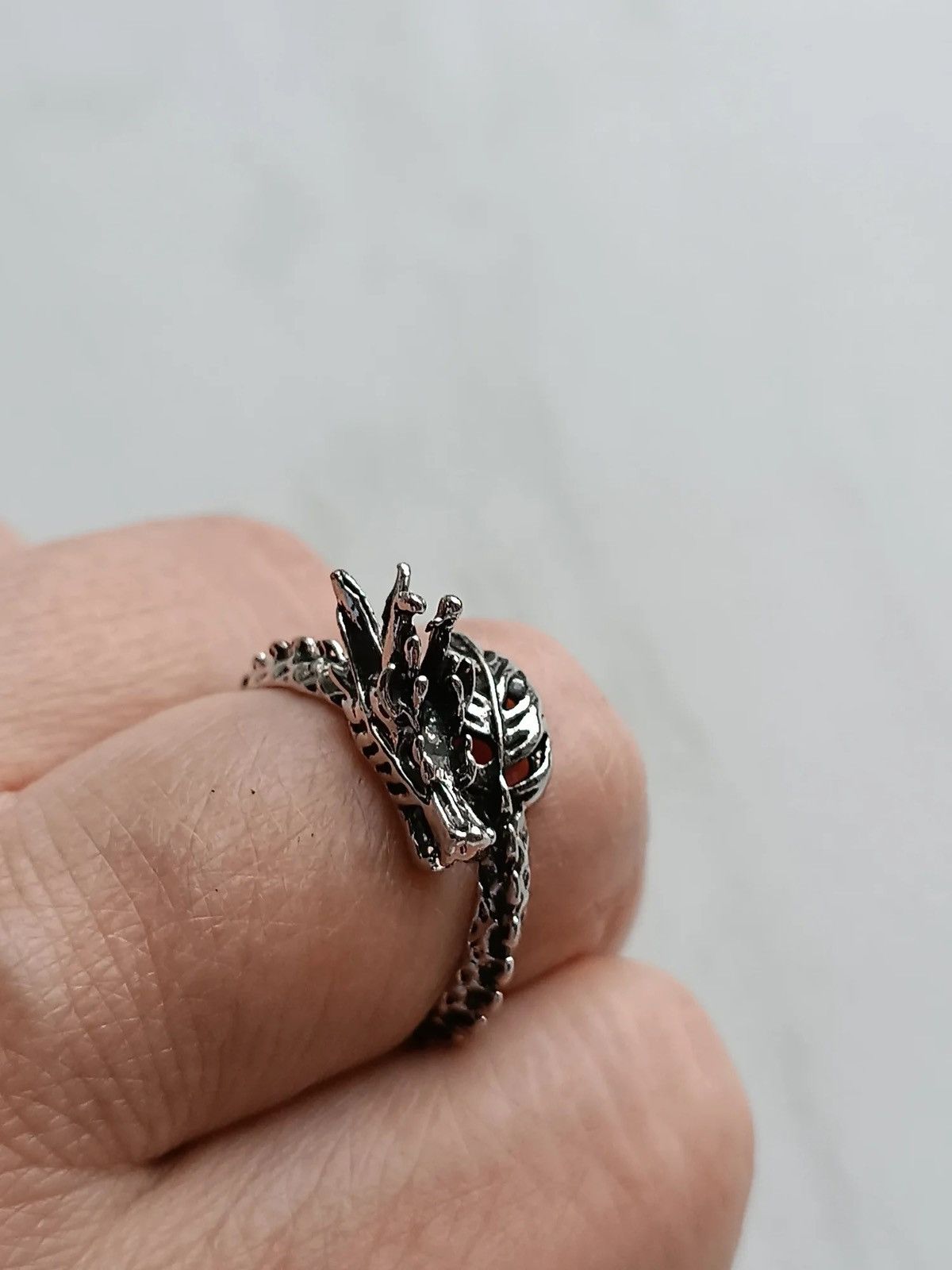 Japanese Brand Silver Dragon Adjustable Ring Size ONE SIZE - 1 Thumbnail