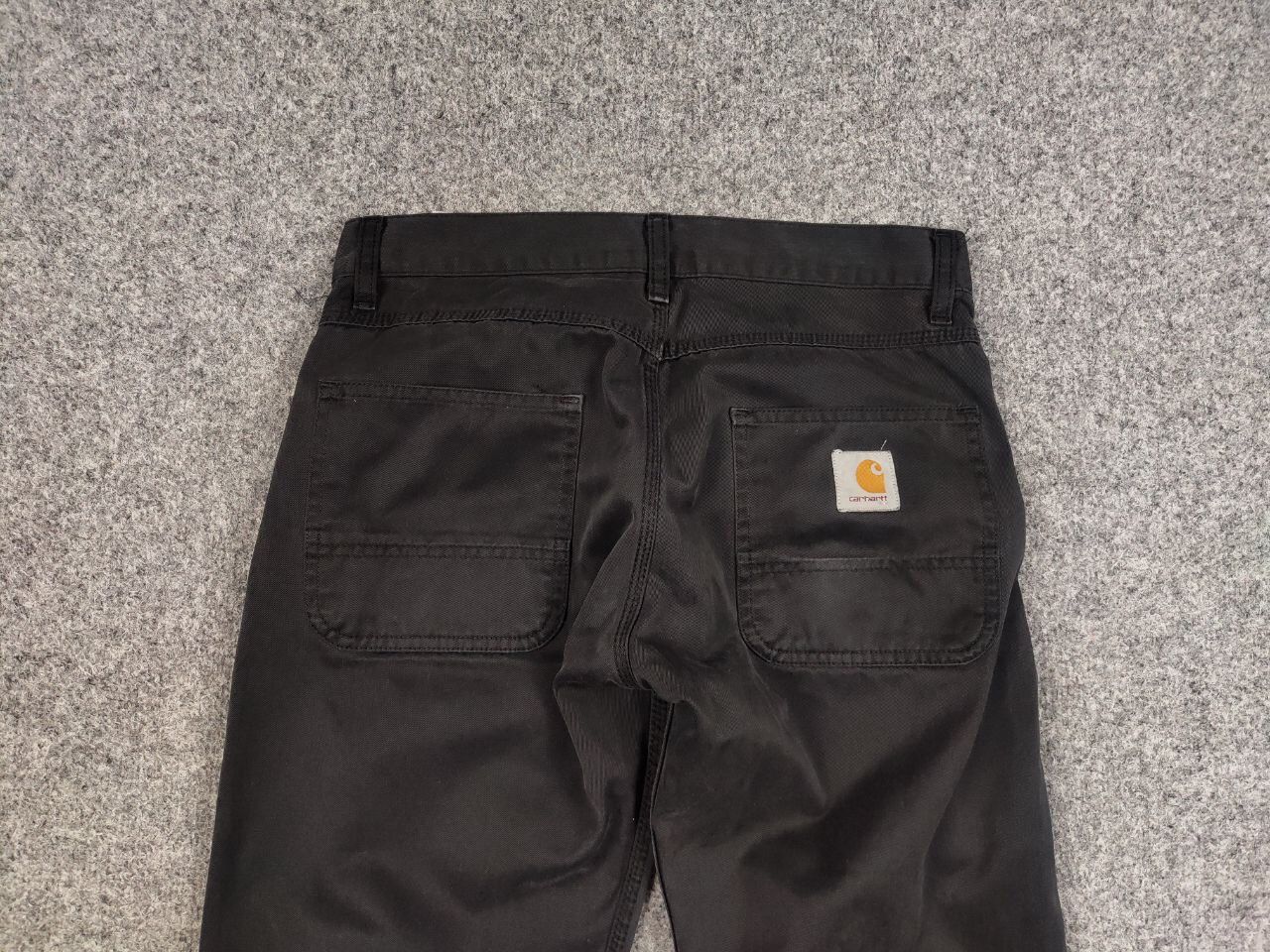 Carhartt Vintage 90's Carhartt Skill Faded Black Logo Pants Hype Size US 31 - 9 Thumbnail