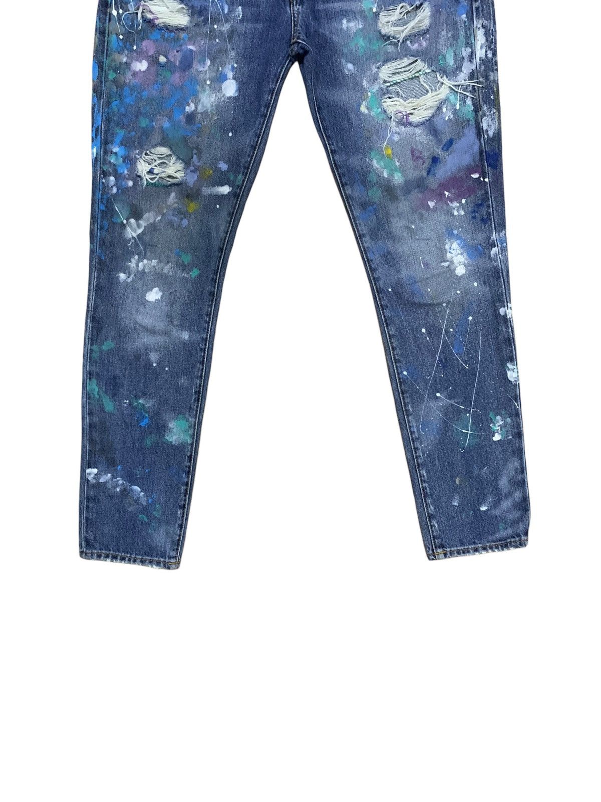Polo Ralph Lauren Polo Ralph Lauren Astor Jillian Wash Paint Splatter Jeans Size US 32 / EU 48 - 6 Thumbnail