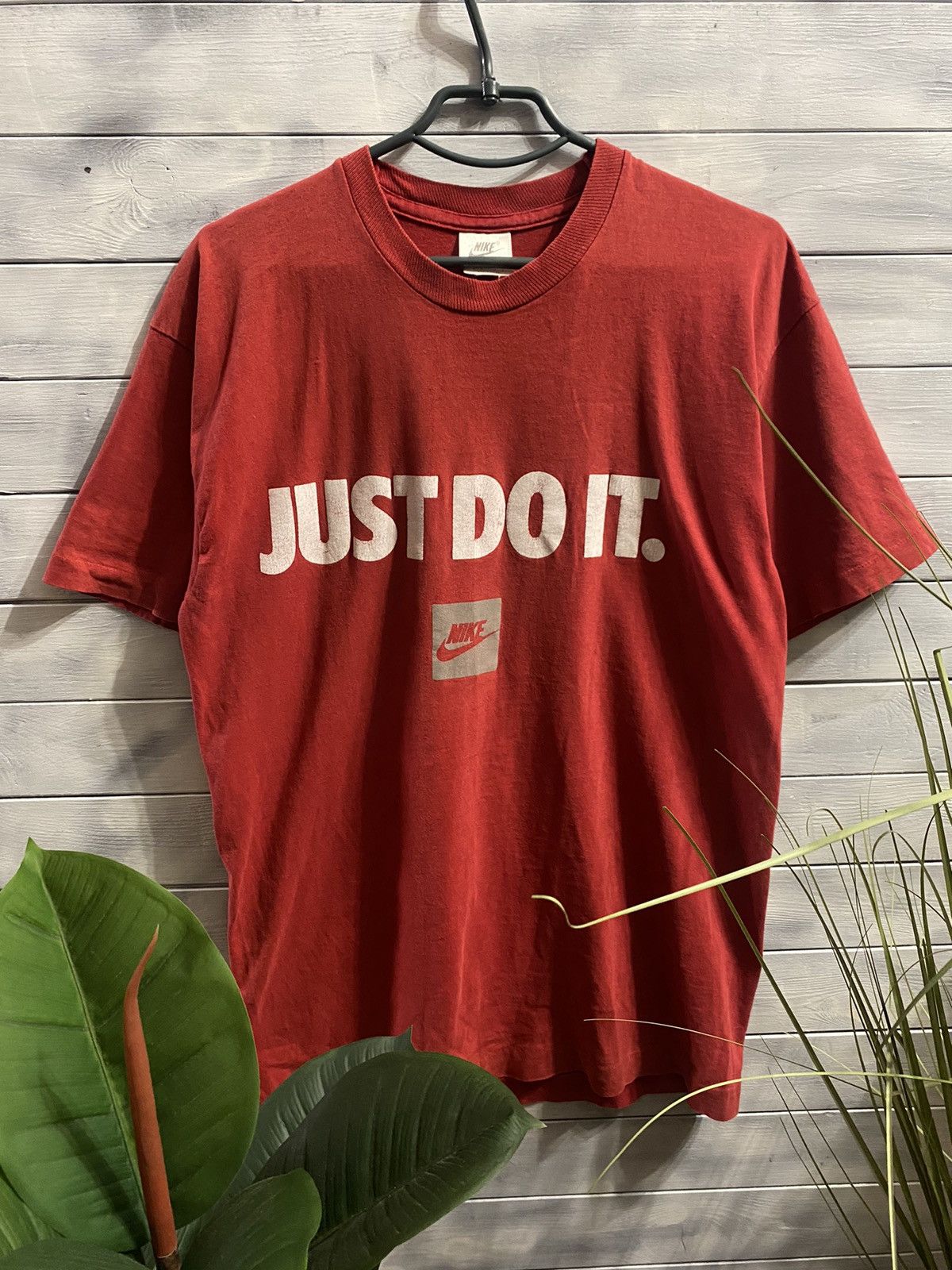 Nike Rare Vintage T-Shirt Nike 90’ Just Do It . Big Logo Swoosh. Size US S / EU 44-46 / 1 - 1 Thumbnail