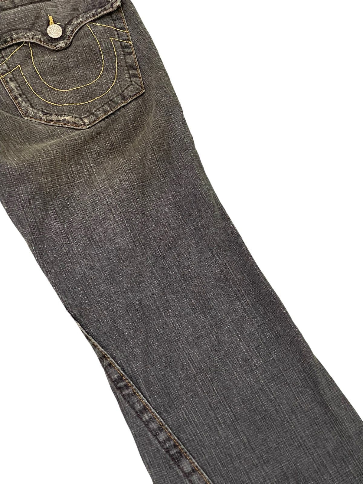 Japanese Brand Flare Jeans True Religion USA Distress Boot Cut 6🟦0 Size US 34 / EU 50 - 17 Thumbnail