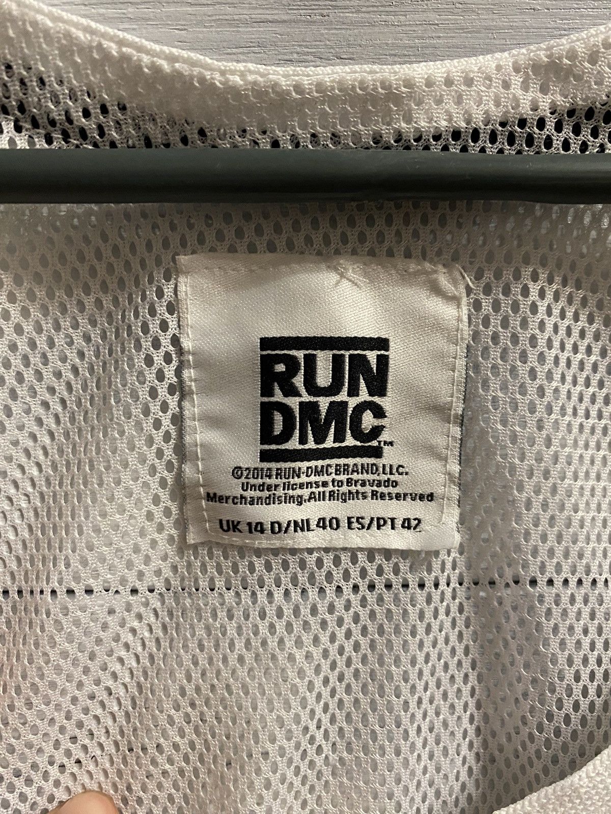 Rap Tees Rare Mish Jersey RUN DMC Rap Y2K style. Size US M / EU 48-50 / 2 - 6 Thumbnail