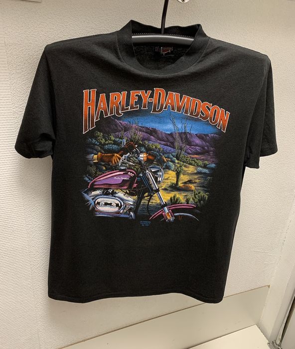 Vintage Harley Davidson 3D emblem vintage t-shirt made in Usa 1990