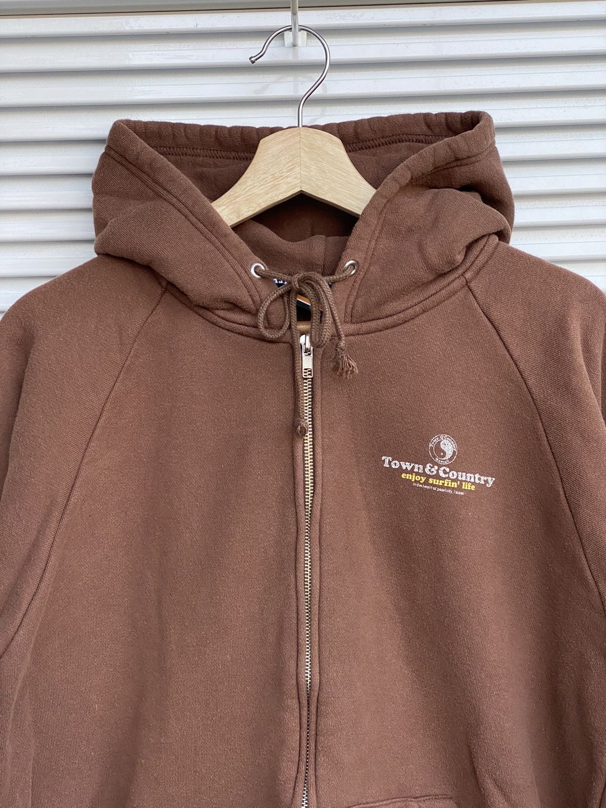 Japanese Brand × Vintage Vintage Town&Surf Brown Hoodies/Fuct Travis Birdhouse Scott Size US M / EU 48-50 / 2 - 2 Thumbnail