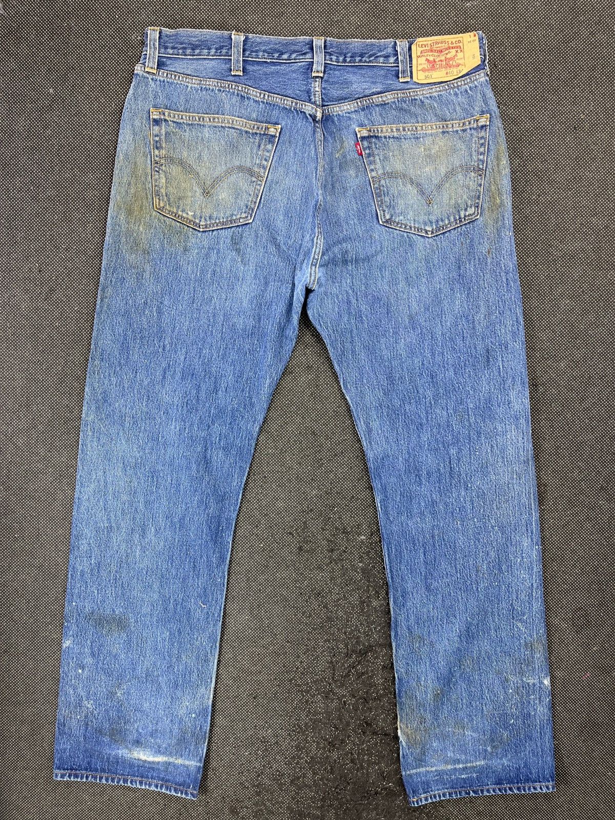 Levi's Vintage Levis 501 Jeans Painted Denim - J683 Size US 40 / EU 56 - 2 Thumbnail