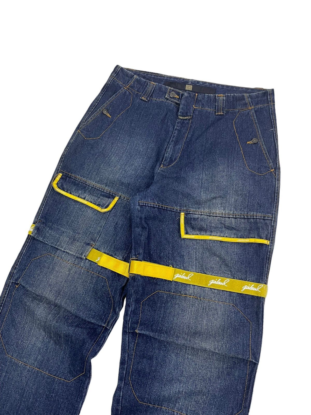 JNCO Vintage Marithe Francois Girbaud Baggy Cargo Jeans Size US 37 - 3 Thumbnail