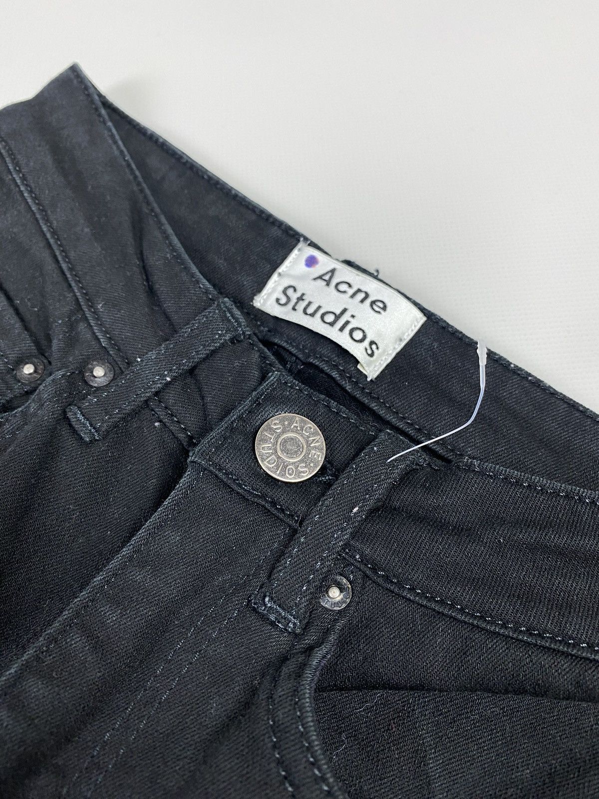 Acne Studios Acne Studios Pin Black ladies jeans size 23 / 32 black Size 23" - 9 Thumbnail