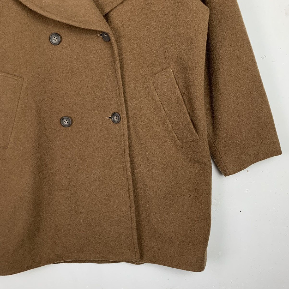 Japanese Brand × Vintage Vintage Japanese Brand Wool coat Jacket Size US L / EU 52-54 / 3 - 7 Thumbnail