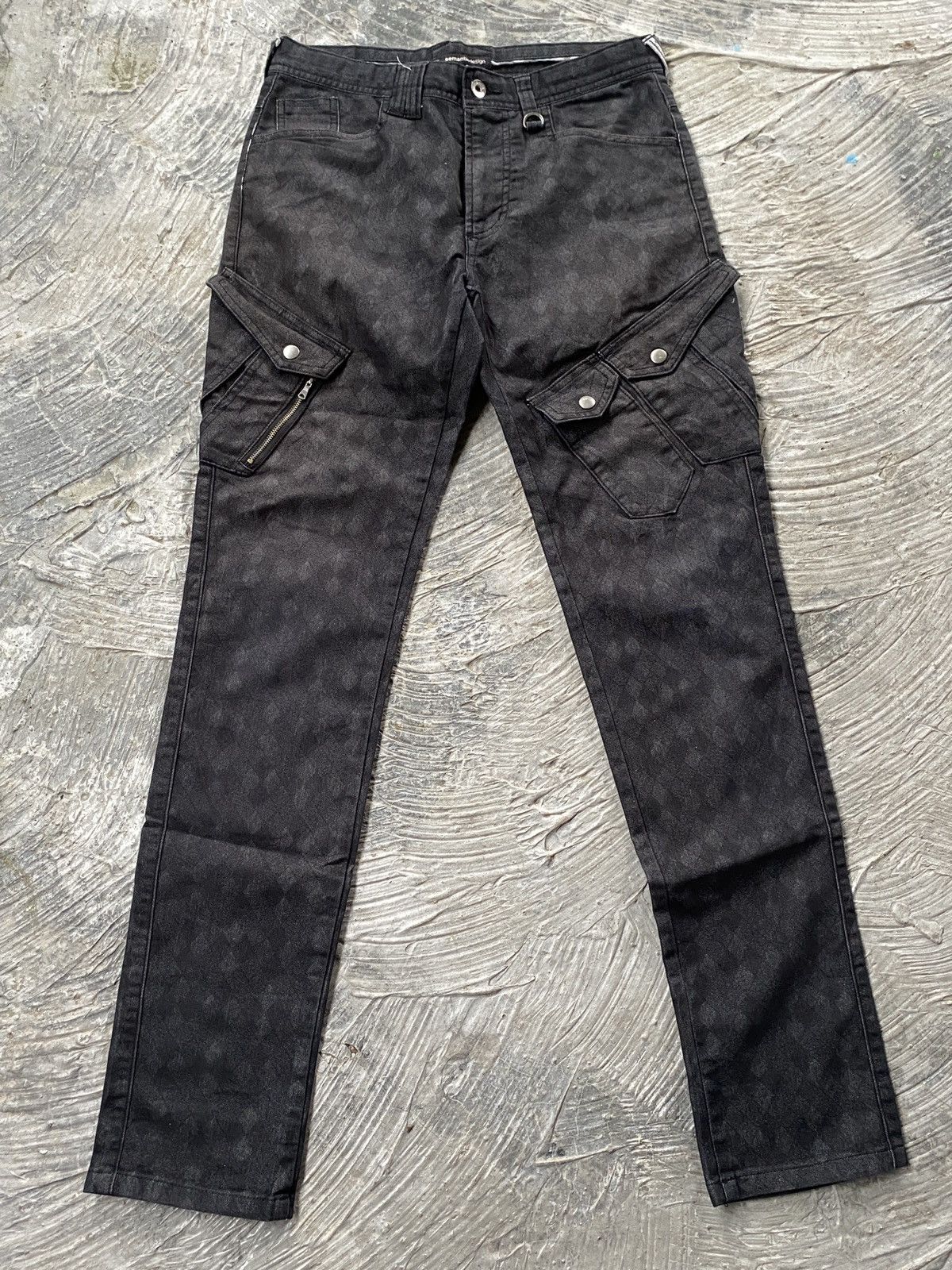 Japanese Brand 🔥SALE🔥Japanese Semantic Design Checks Multipocket Cargo pant Size US 30 / EU 46 - 5 Thumbnail