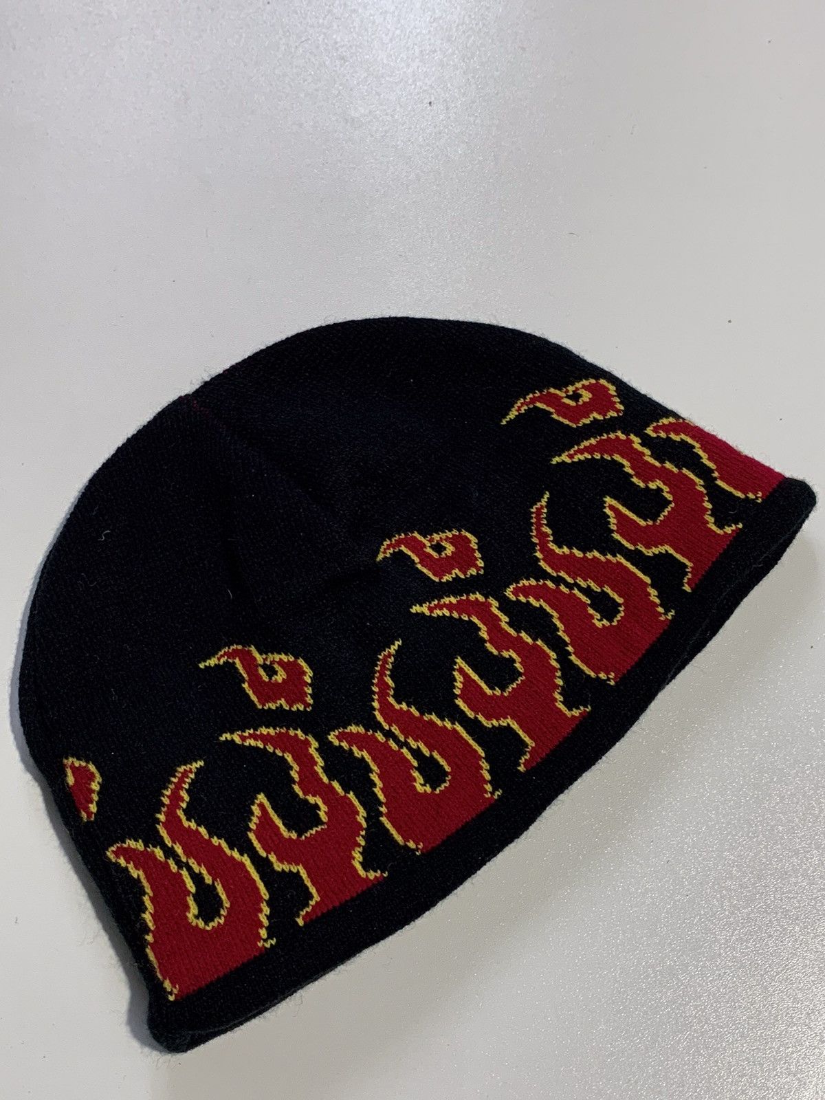 Other 🔥 Y2k FLAME BEANIE CRAZY HOT TOPIC STYLE SKATER VIBES Size ONE SIZE - 2 Thumbnail