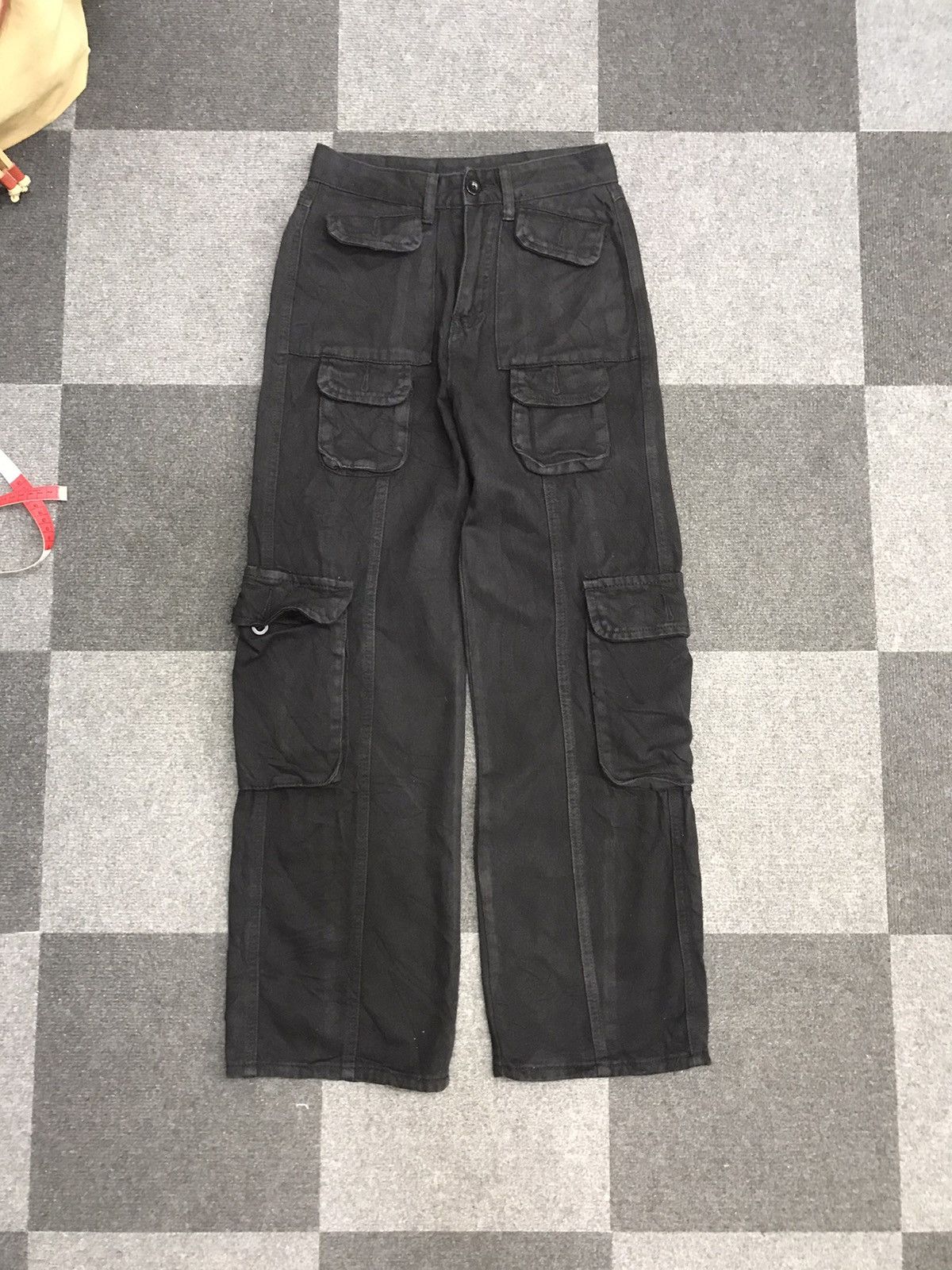 Seditionaries Unbrand Very Rare Wide Multipockets Soft Jeans Size 25" / US 0 / IT 36 - 1 Thumbnail