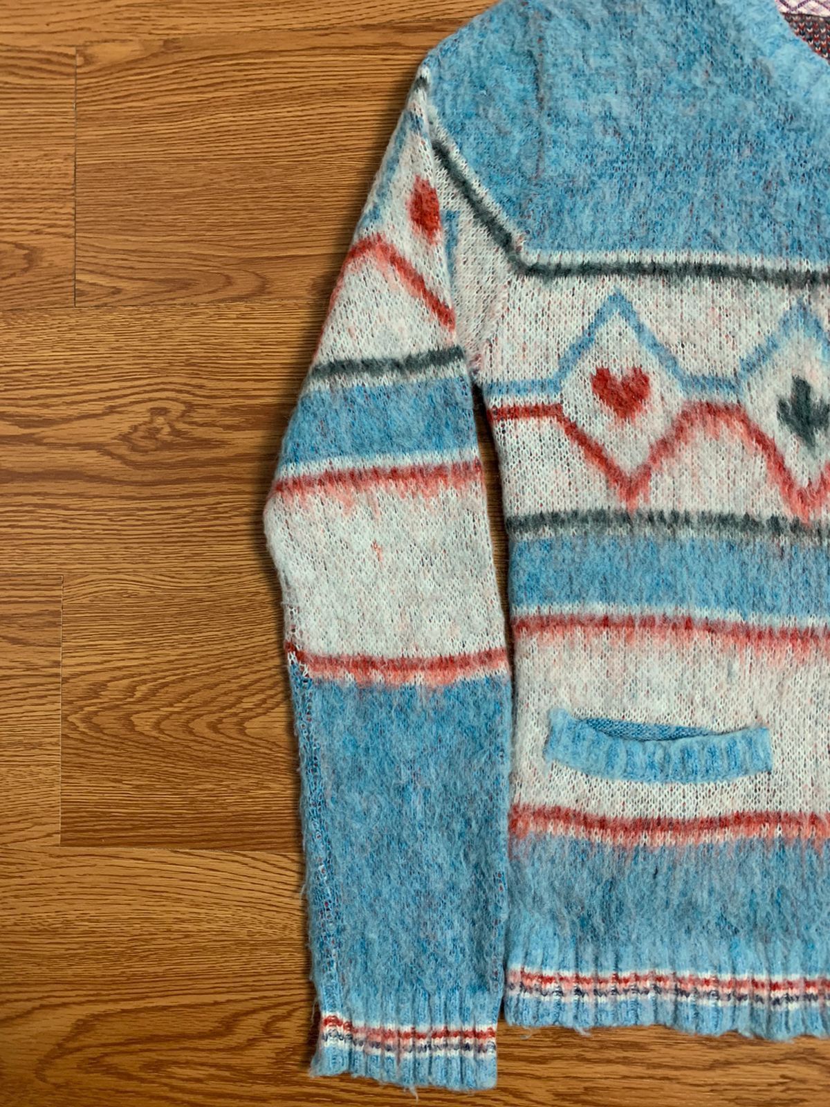 Hysteric Glamour 80s Hysteric Glamour Mohair Trump Card Pattern Cardigan Size US S / EU 44-46 / 1 - 2 Thumbnail