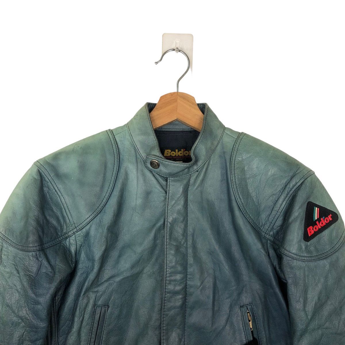 Japanese Brand VINTAGE RACING MOTORCYCLE LEATHER JACKET BOLDOR BY HONDA Size US M / EU 48-50 / 2 - 2 Thumbnail