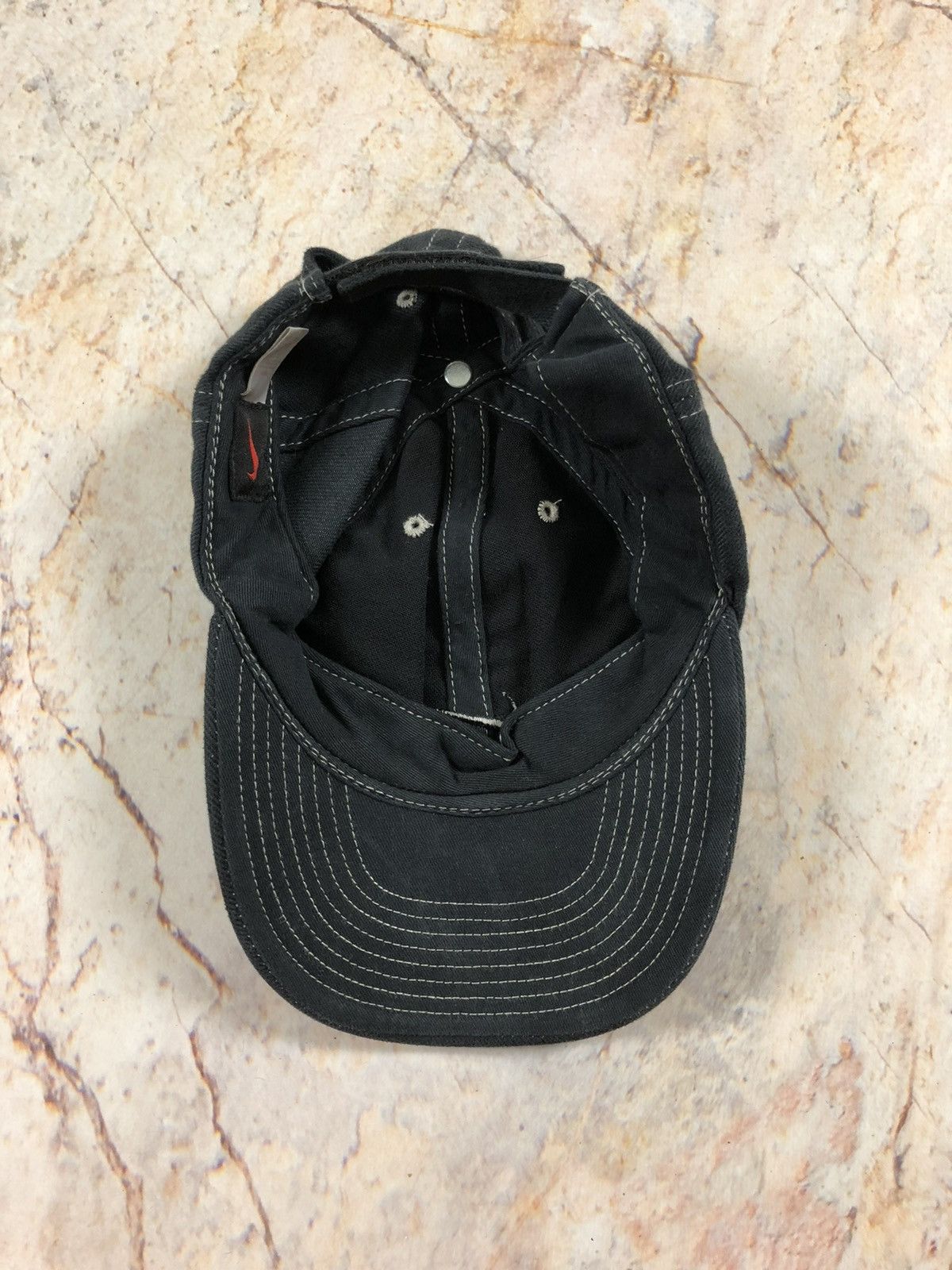 Nike × Vintage Nike vintage black logo cap Size ONE SIZE - 3 Thumbnail
