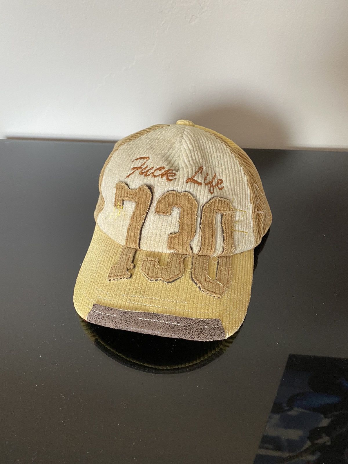 image of Asspizza 730 Fuck Life Hat 2020 in Yellow, Men's