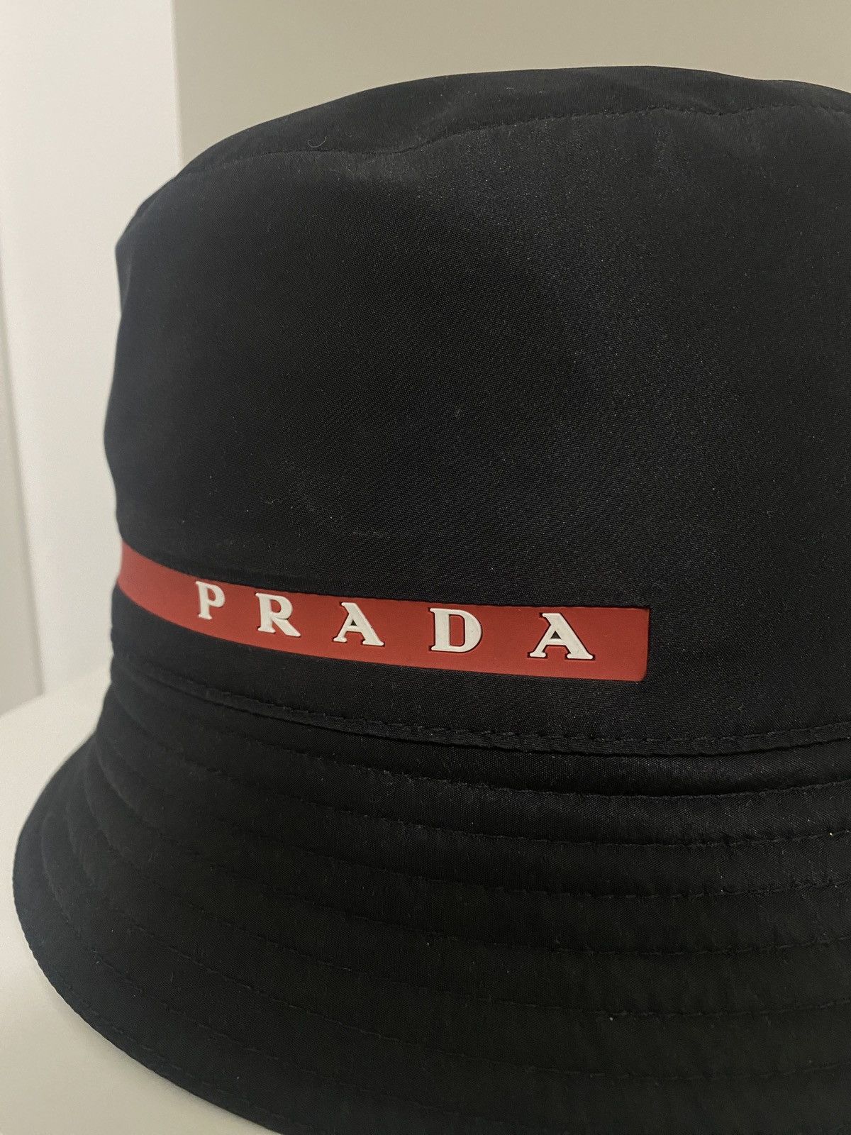Prada Black Nylon Prada Bucket Hat Size ONE SIZE - 3 Thumbnail