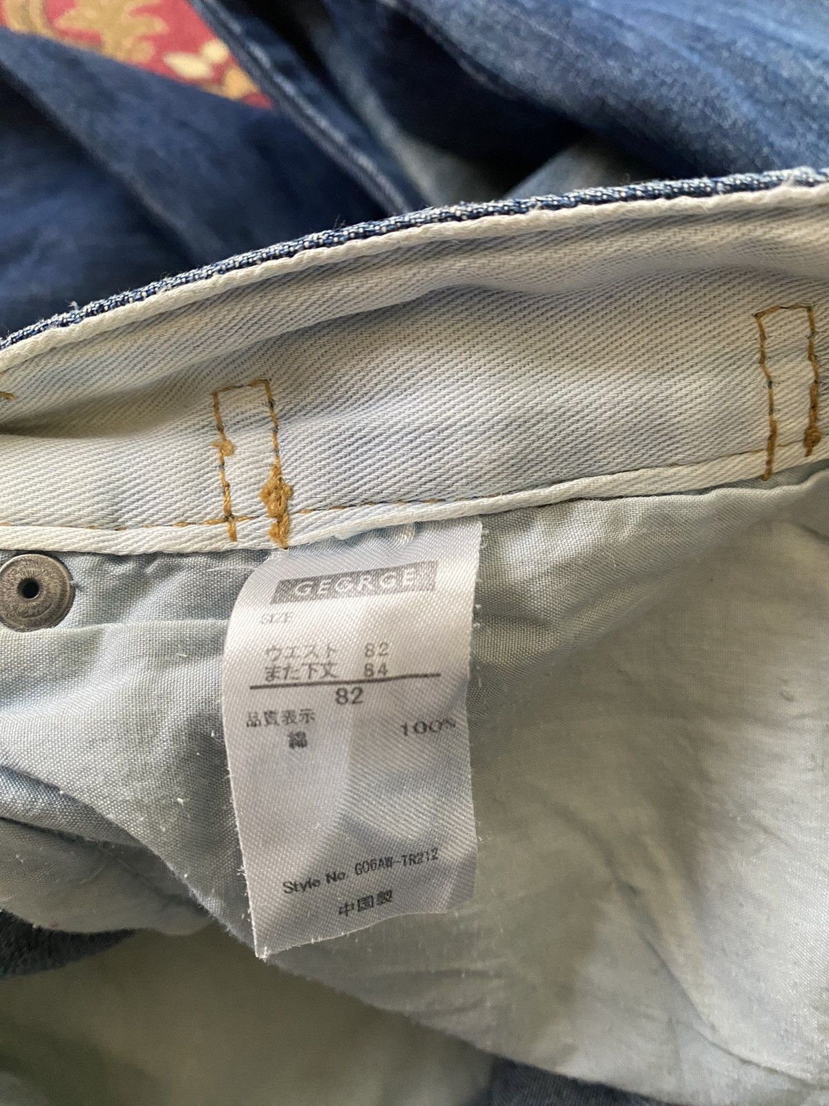 Japanese Brand Vintage GEGRGE Distressed Denim Pant Size US 32 / EU 48 - 16 Thumbnail