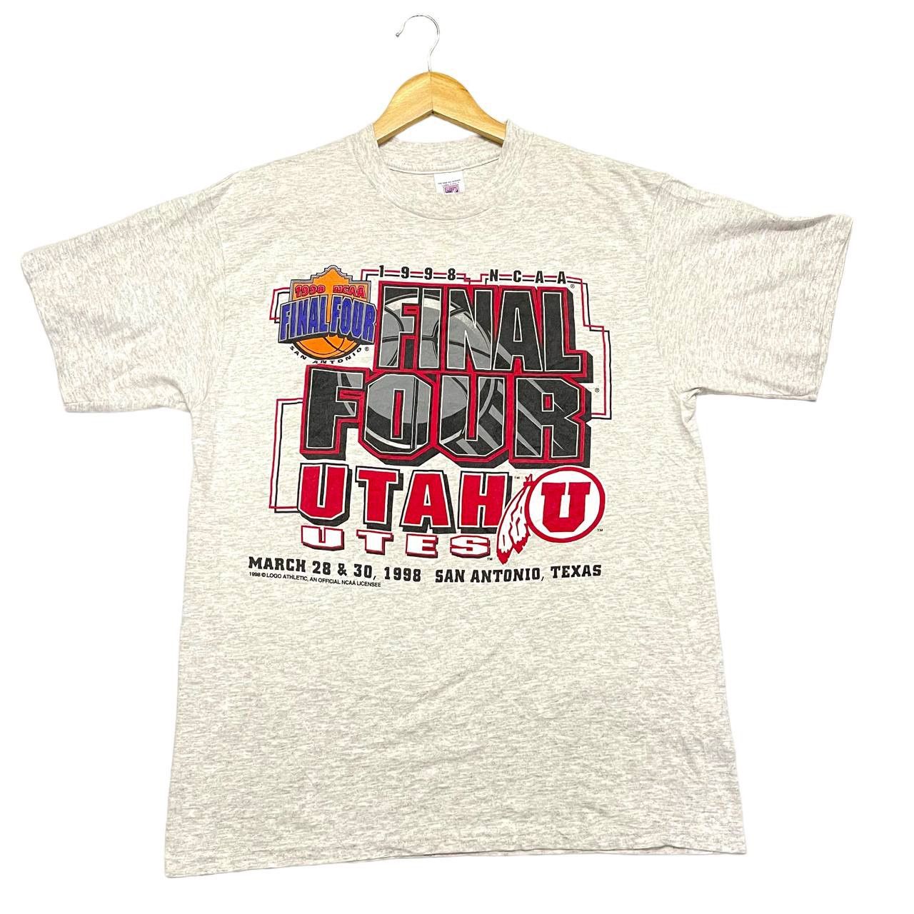 image of Vintage 90's Logo 7 Final Four Utah Utes NCAA Fans Tshirt in No Specific, Men's (Size Large)