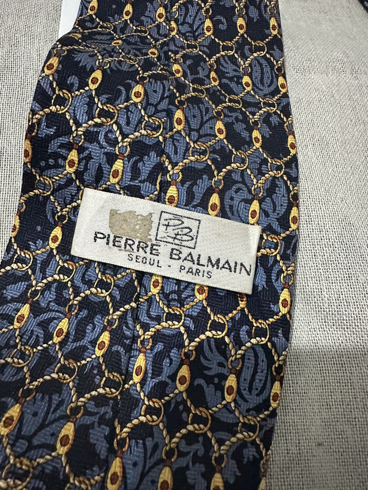 Pierre Balmain × Vintage Pierre Balmain Tie Size ONE SIZE - 3 Thumbnail