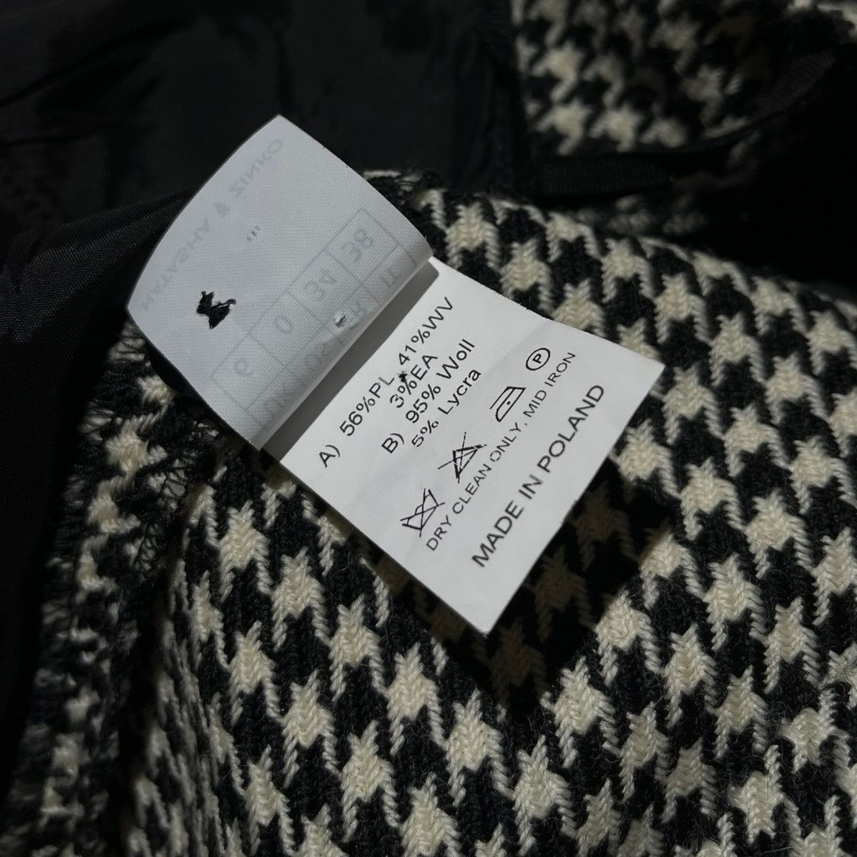 Natasha Zinko $1.2k houndstooth double waist layer pant Size US 28 / EU 44 - 5 Thumbnail