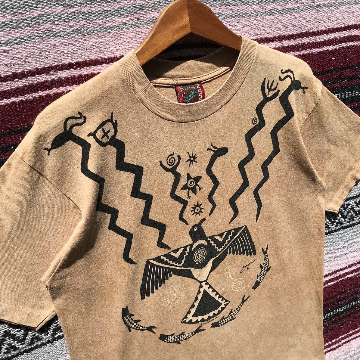 Vintage Vintage 90s Dagoli ThunderBird Tee Goros Japan Size US M / EU 48-50 / 2 - 5 Thumbnail