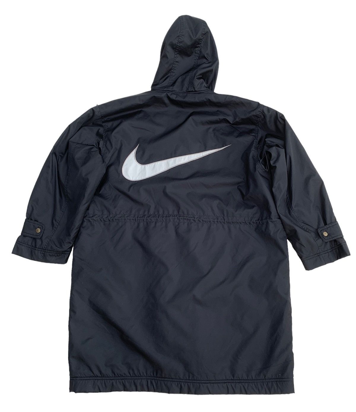 Nike × Vintage VINTAGE NIKE BIG LOGO SHERPA LINED LONG HOODIE JACKET Size US M / EU 48-50 / 2 - 1 Thumbnail
