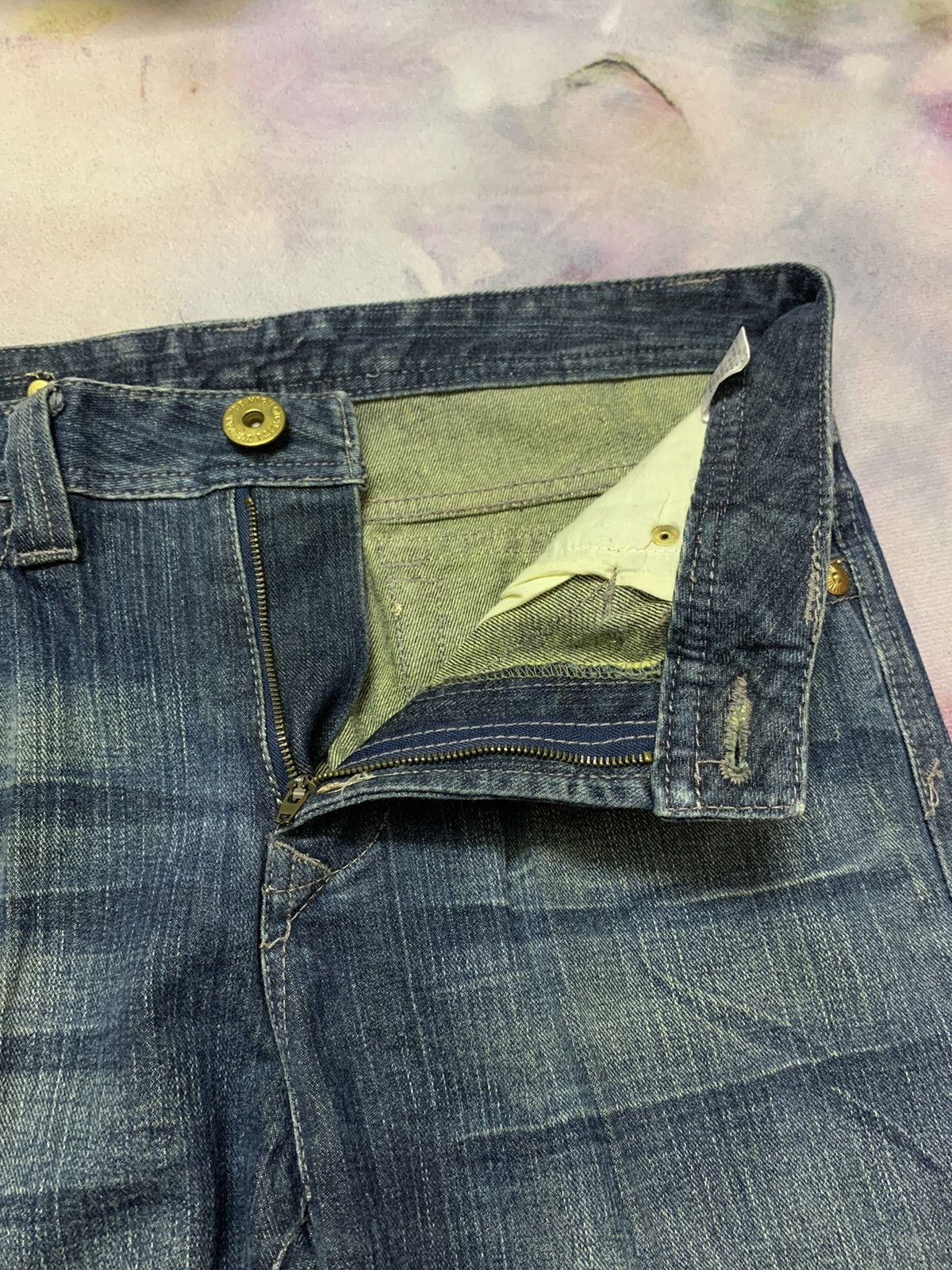 Hysteric Glamour × Japanese Brand × Tornado Mart Flare Japanese Brand Mud Washed Denim Size US 34 / EU 50 - 5 Thumbnail