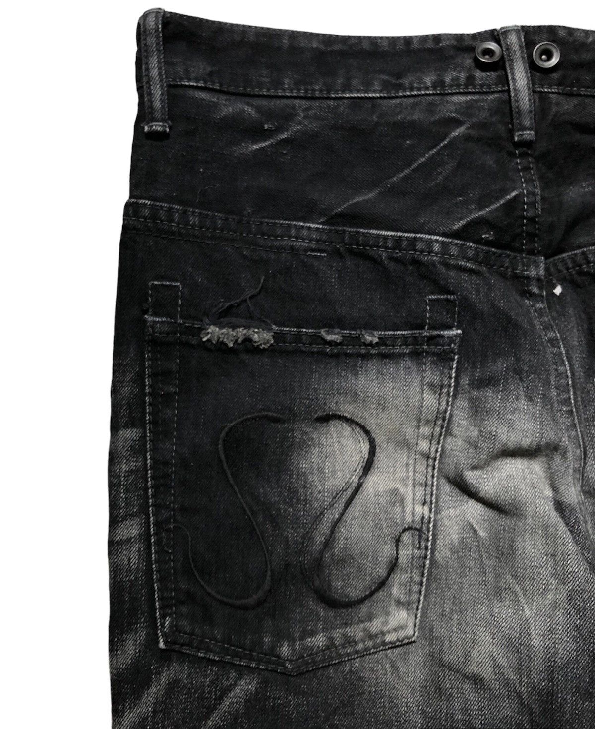 CIVARIZE Civarize wash distressed paint splatter drop crotch jeans Size US 30 / EU 46 - 11 Thumbnail