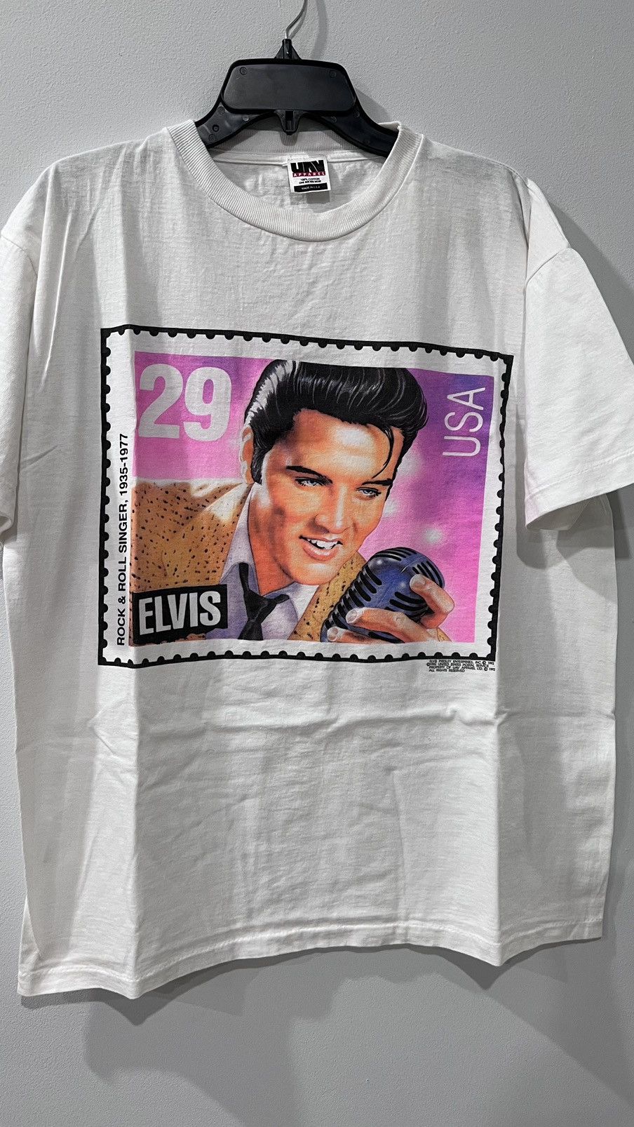 Band Tees 1992 Elvis Presley USPS STAMP Tee Size XL Single Stitch Size US XL / EU 56 / 4 - 1 Thumbnail