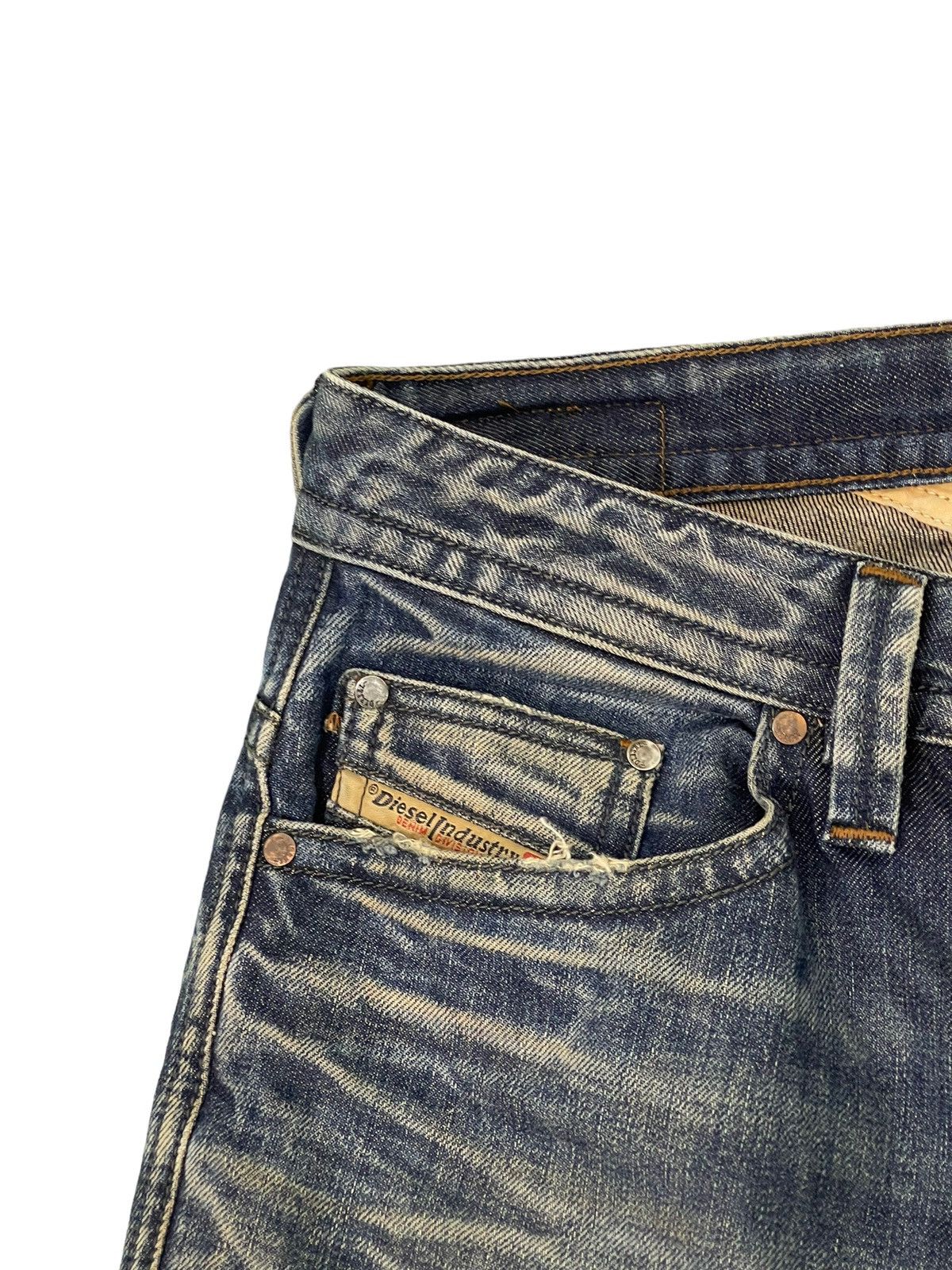 Diesel Slim Jeans Diesel Industries Distress Faded 5🟦7 Size US 31 - 9 Thumbnail
