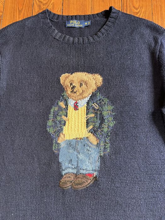 Polo Ralph Lauren Vintage Polo Bear Sweater | Grailed