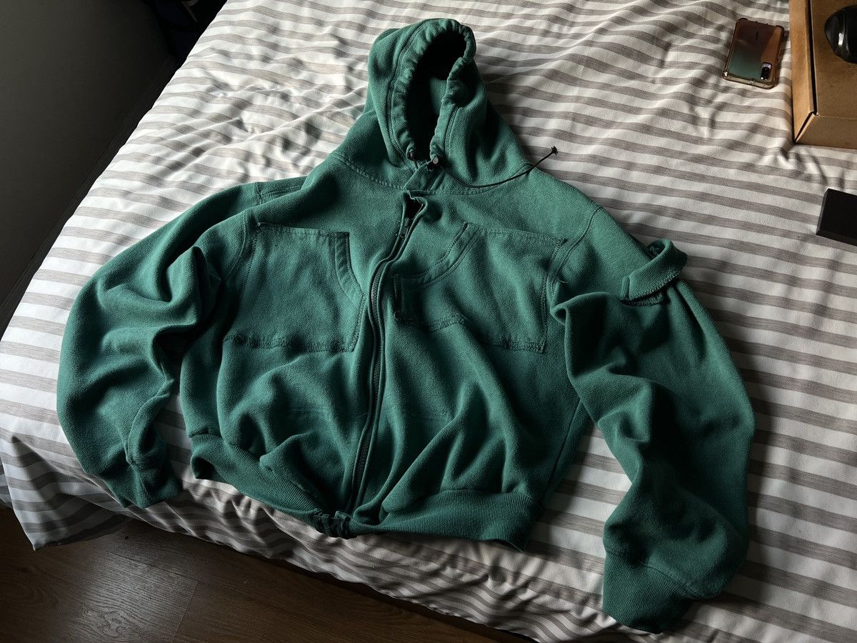Vintage custom reworked hoodie green Size US L / EU 52-54 / 3 - 6 Thumbnail