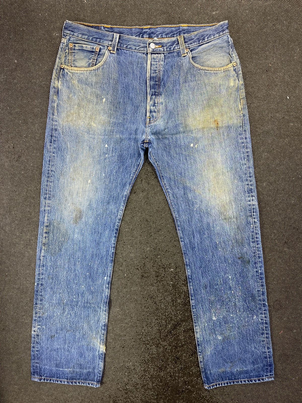 image of Levis 501 Jeans Painted Denim - J683 in Blue, Men's (Size 40)