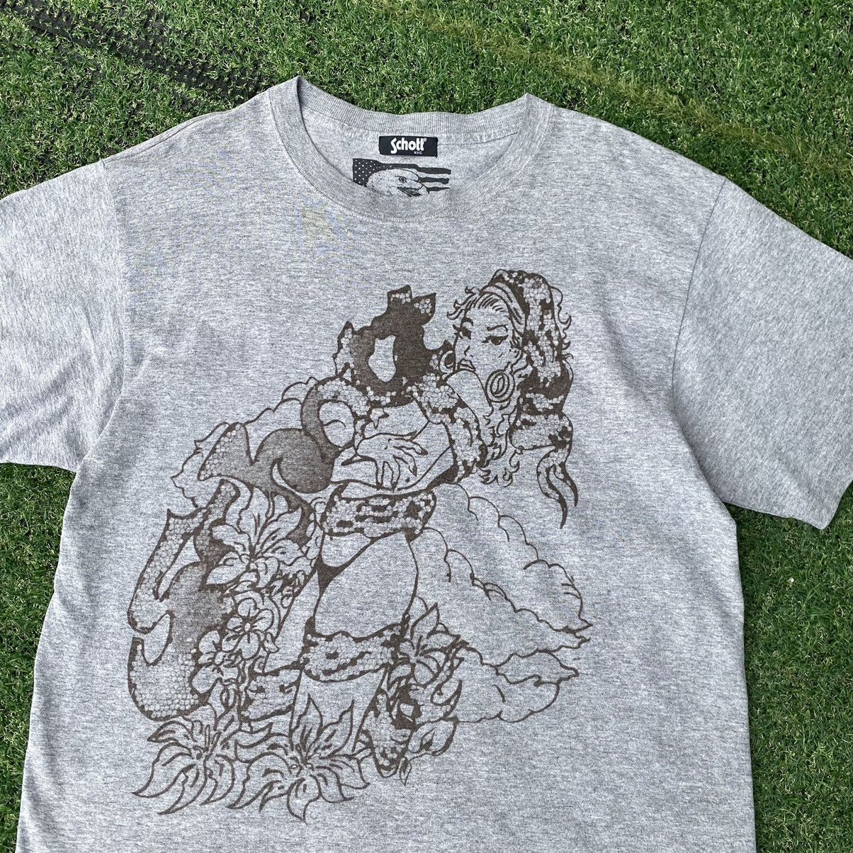 Schott Vintage Y2K Schott NYC HOOKUPS ERD GRUNGE TEE Size US L / EU 52-54 / 3 - 2 Thumbnail