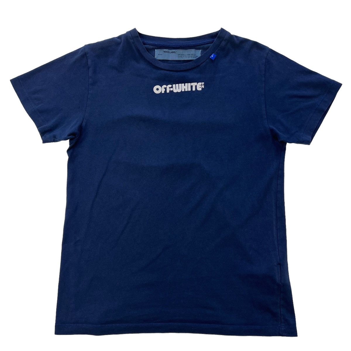 Off-White Off-White Skeletons Blue T Shirt Size US S / EU 44-46 / 1 - 2 Thumbnail