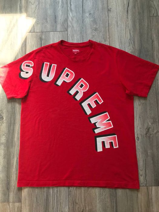 Supreme Supreme Gradient Arc Top Red tee | Grailed