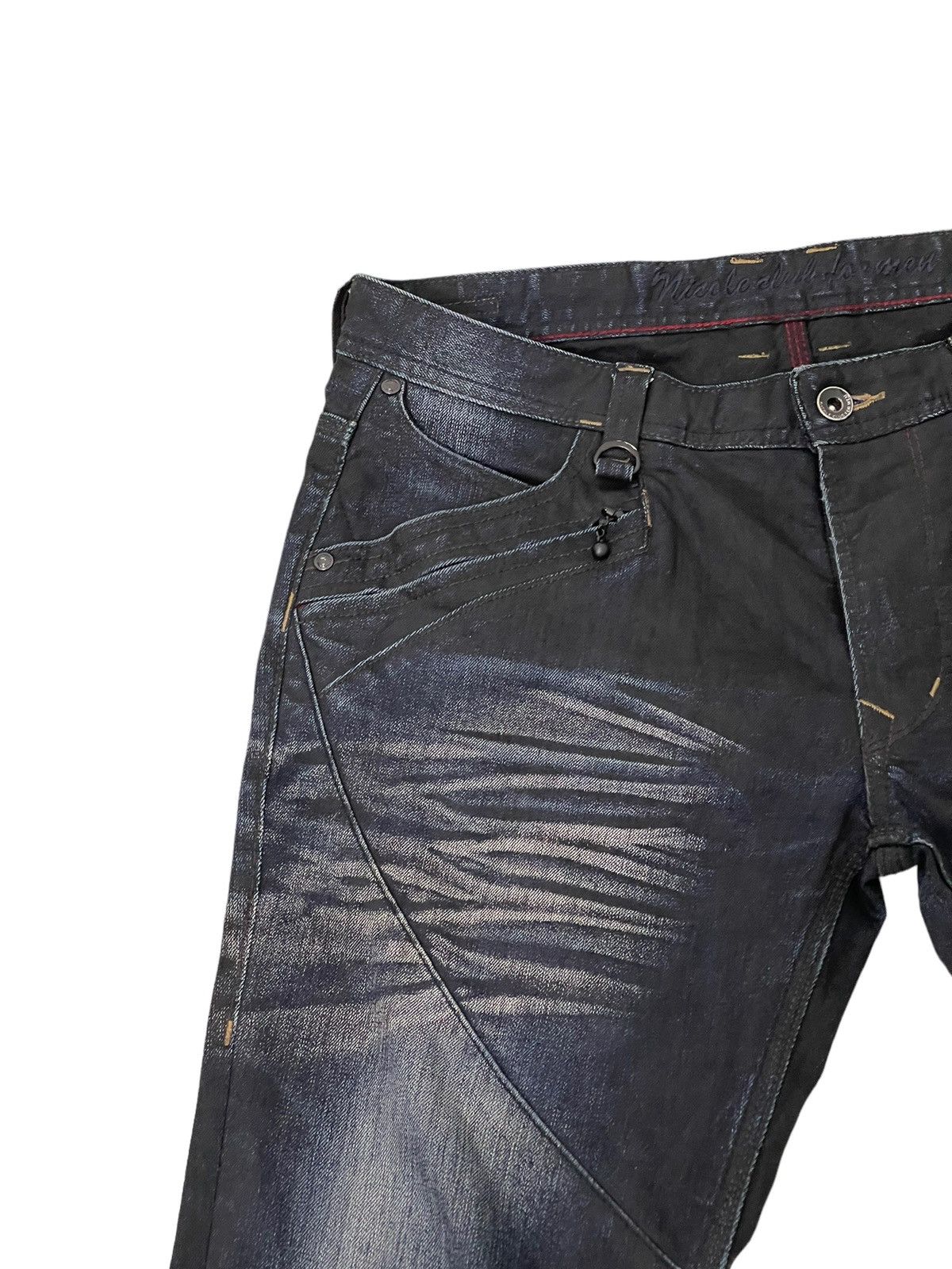 Japanese Brand Slim Jeans Nicole Club Coated Denim Clawmark Stretch 5🟦8 Size US 32 / EU 48 - 8 Thumbnail