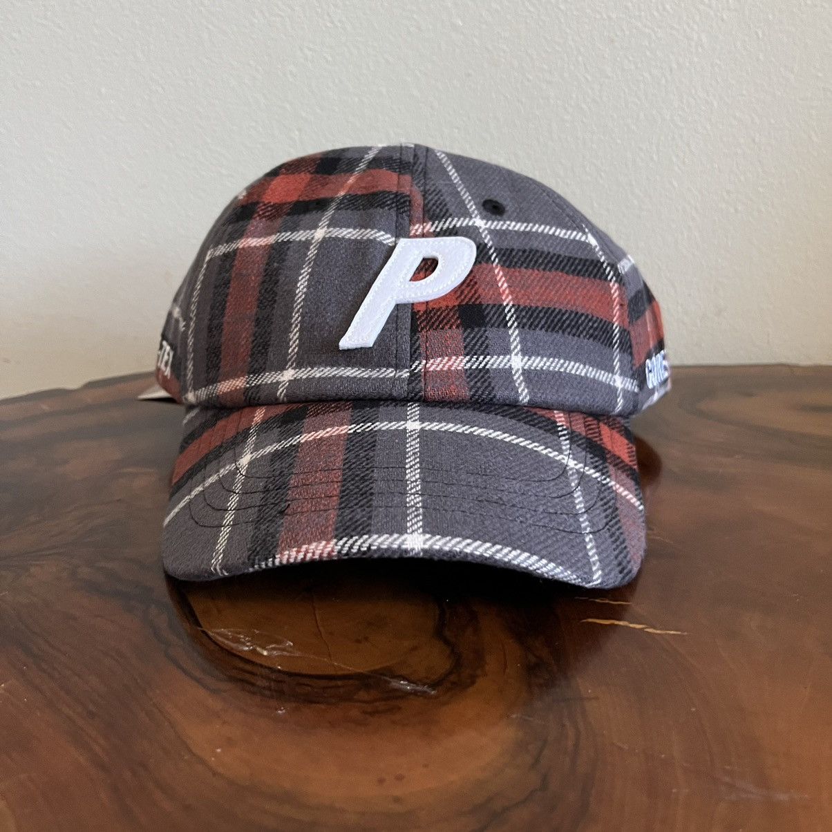 image of Goretex x Palace Red Plaid Hat Gore-Tex, Men's