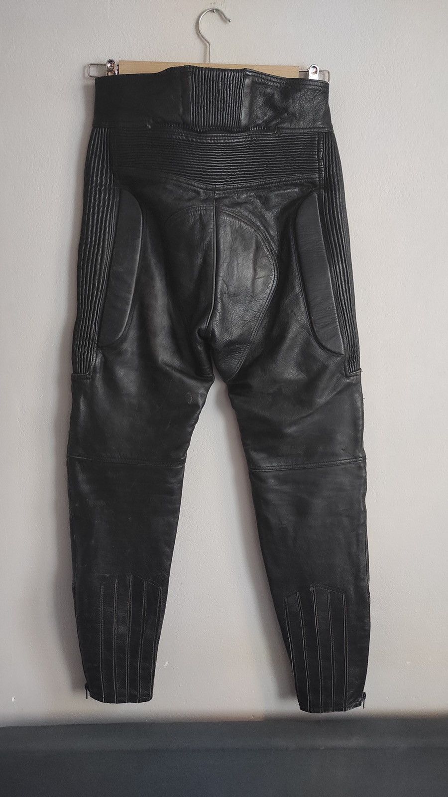 Vintage Vintage 90s motorcycle leather pants Size US 32 / EU 48 - 2 Thumbnail