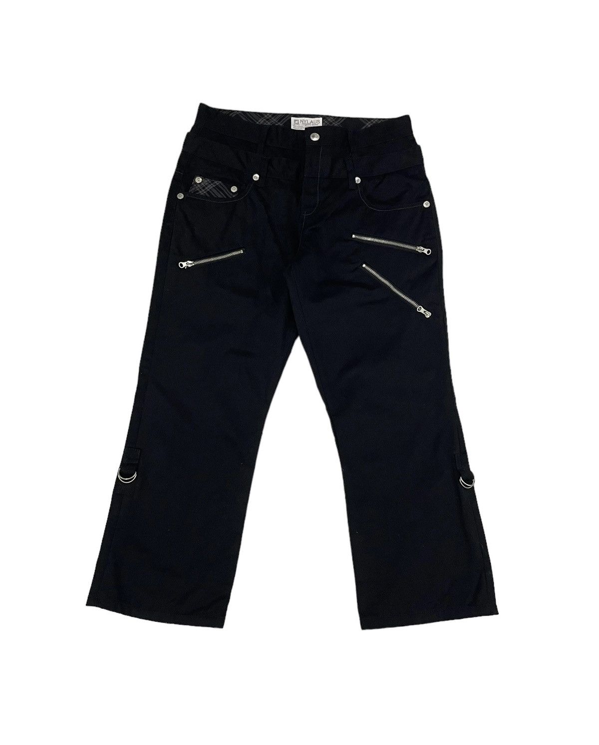 PPFM Nylaus Japan Double Waist 3Q Rollup Punk Pants Size US 32 / EU 48 - 2 Thumbnail