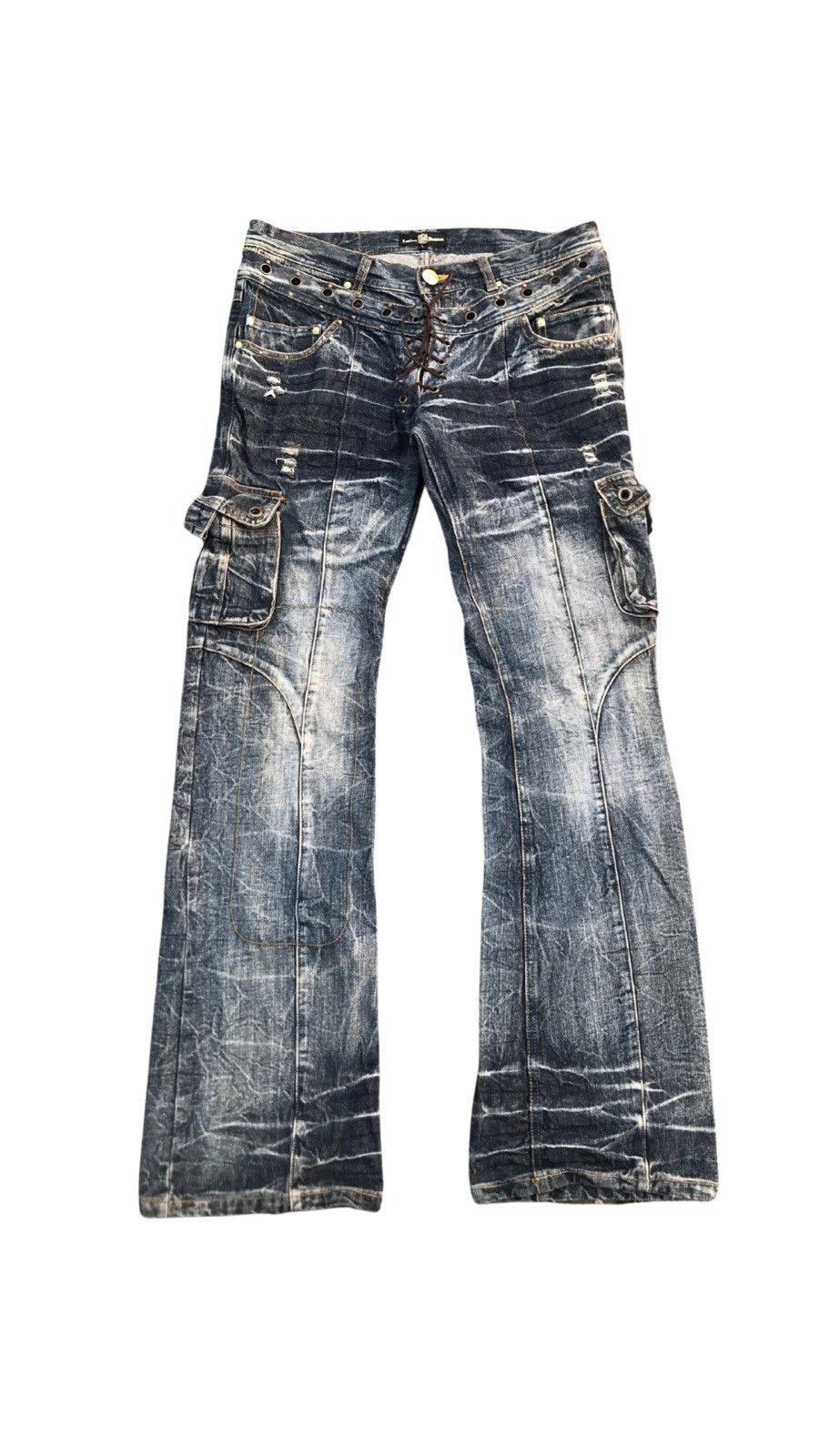 Japanese Brand Japanese brand Lowbox double waist denim Size US 33 - 1 Thumbnail