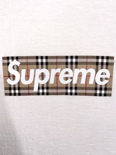 Supreme Burberry Box Logo Tee