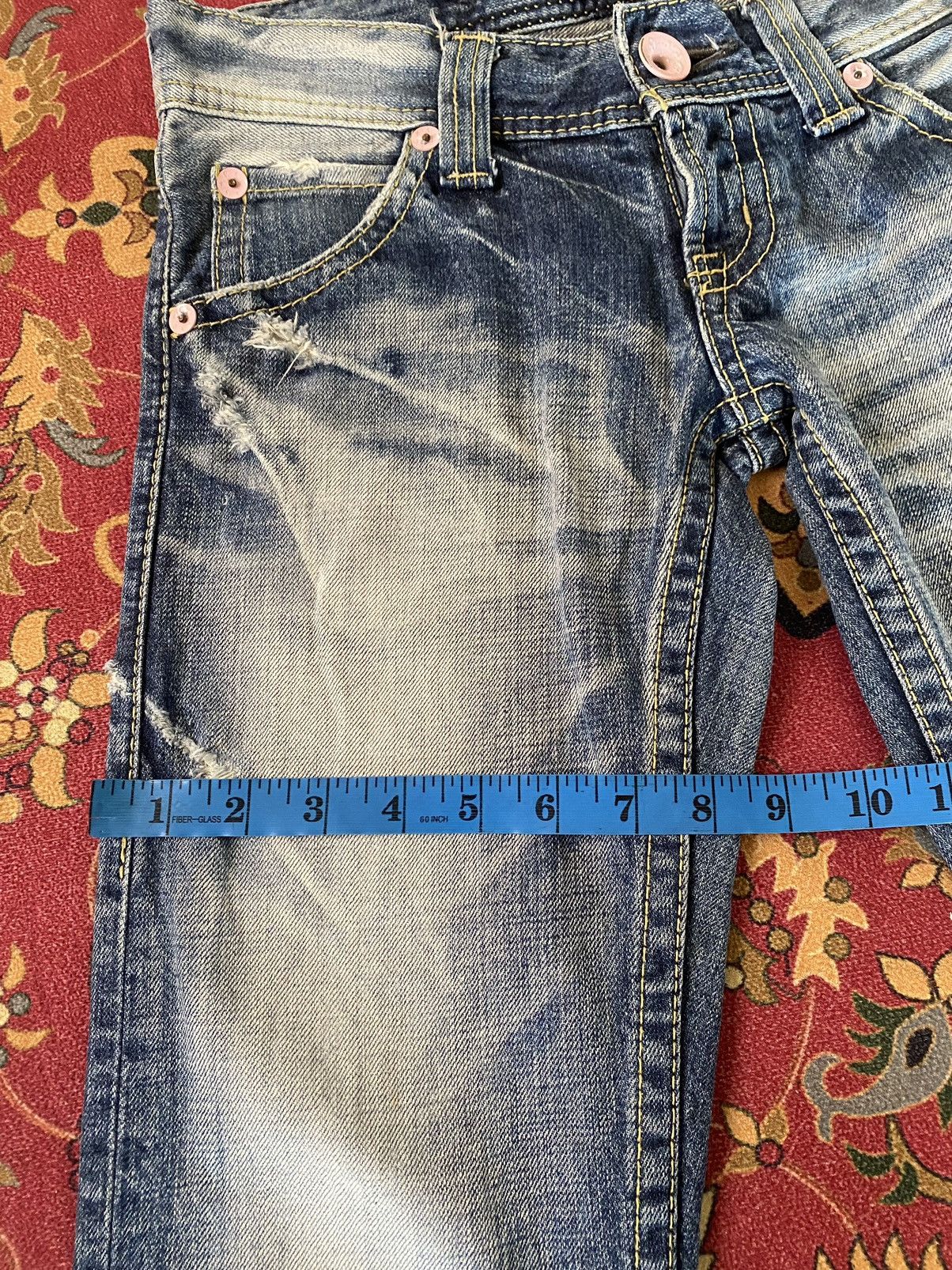 Hysteric Glamour 🔥RARE🔥Vintage Rodeo Crowns Flare Distressed Denim 29 Size 29" - 18 Thumbnail