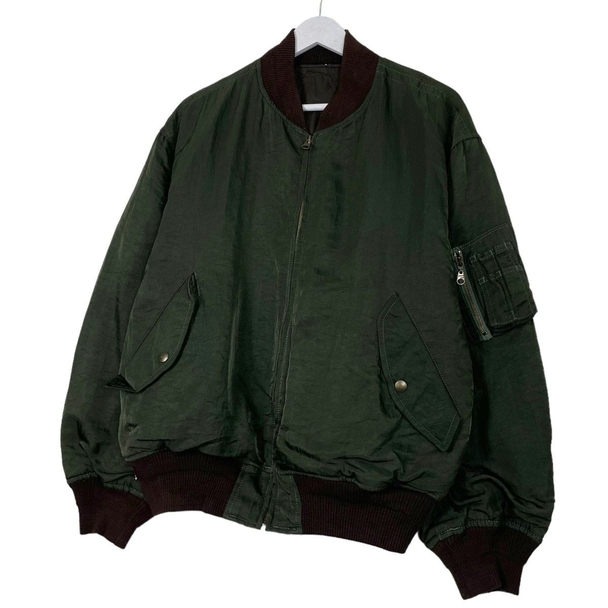 Beauty Beast × Japanese Brand 💥80s JUNMEN RIOT BOMBER INSPIRED ISSEY MIYAKE JACKET Size US L / EU 52-54 / 3 - 3 Thumbnail