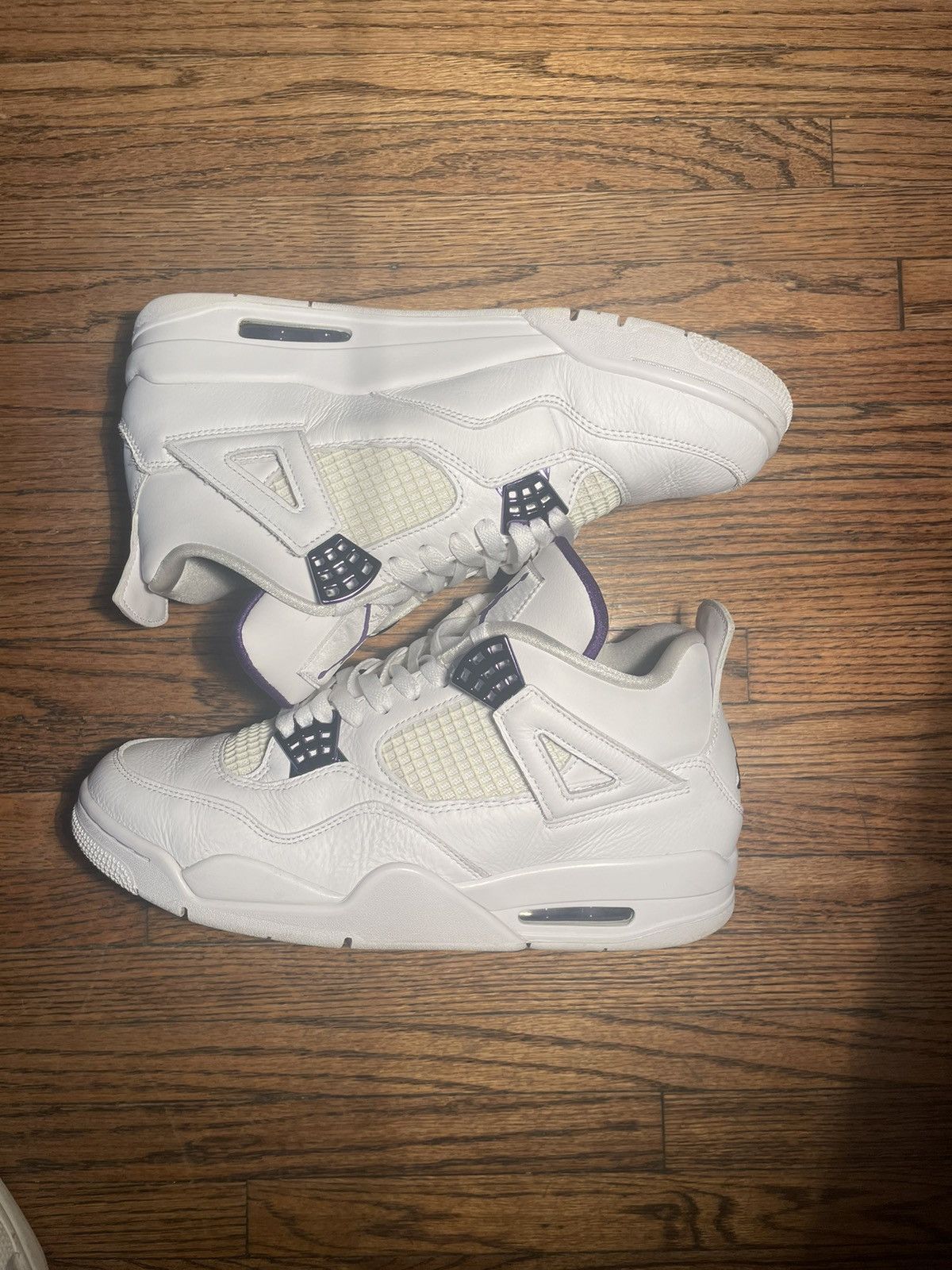 jordan 4 white and purple
