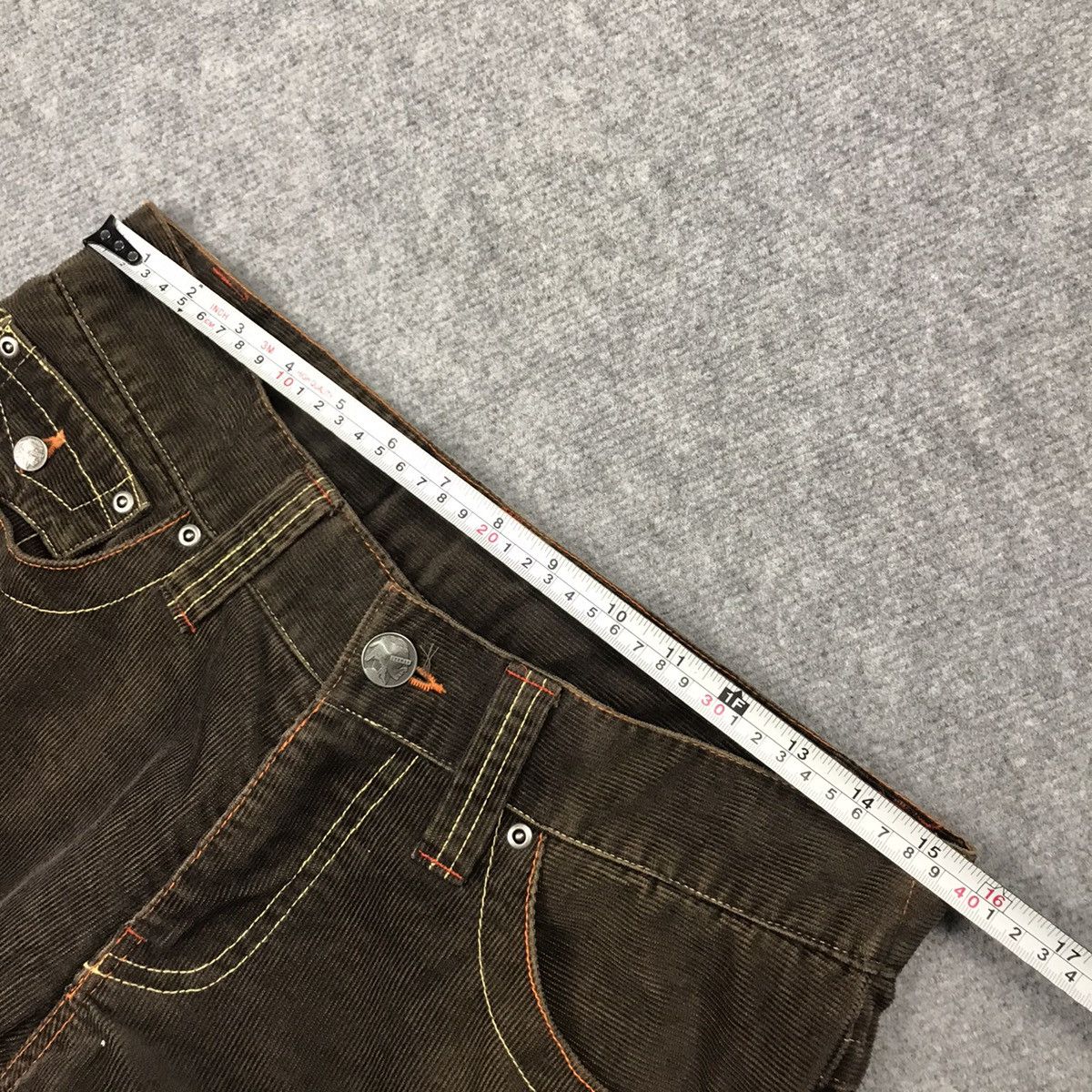 Japanese Brand FLARED CORDUROY🔥JUN MEN BROWN BOOTCUT PANTS Size US 30 / EU 46 - 18 Thumbnail