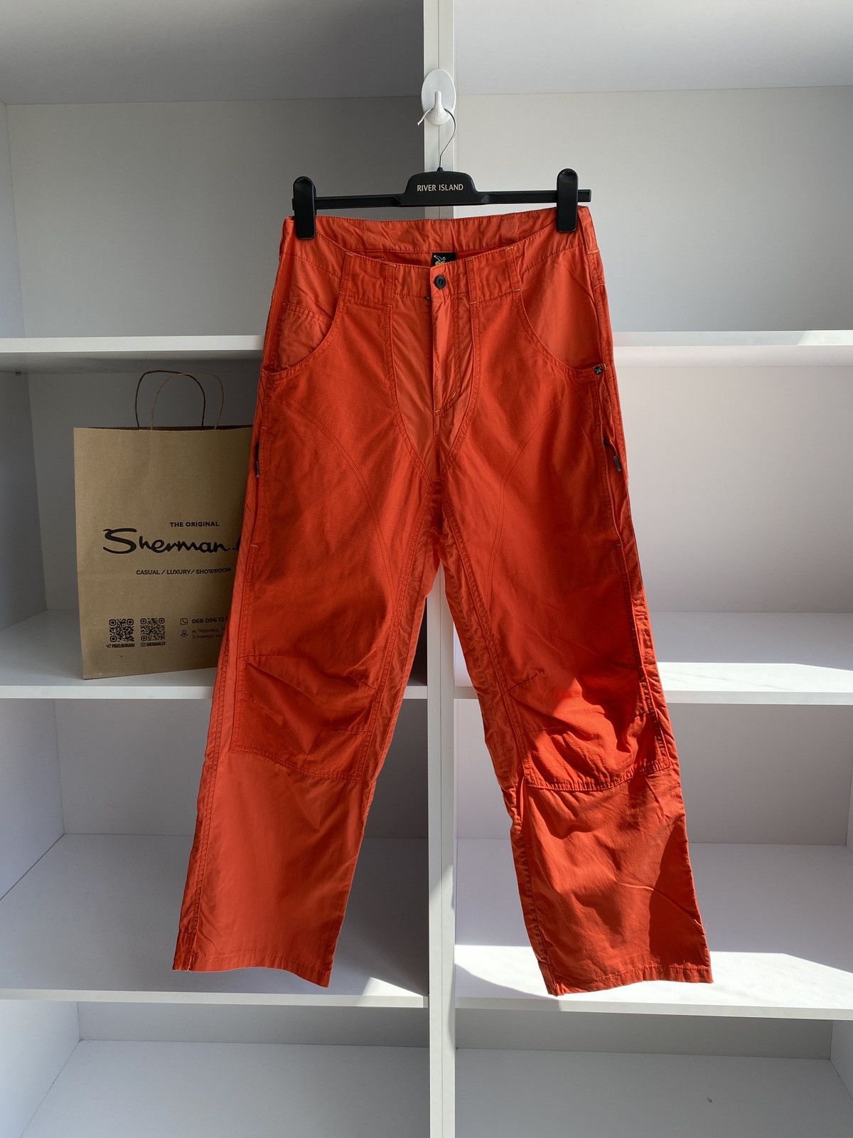 Vintage Salewa Pants Mens Orange Hiking Track Pants Outdoor Wear Size US 30 / EU 46 - 3 Thumbnail