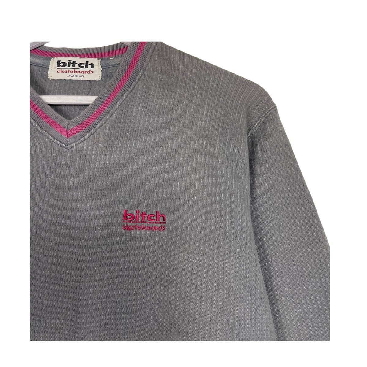 Japanese Brand × Vintage 💥90s BITCH SKATEBOARD PULLOVER SWEATSHIRT Size US L / EU 52-54 / 3 - 6 Thumbnail